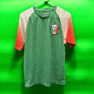 Mexico icon sports Green and Red Soccer dri fit shirt MEDIUM